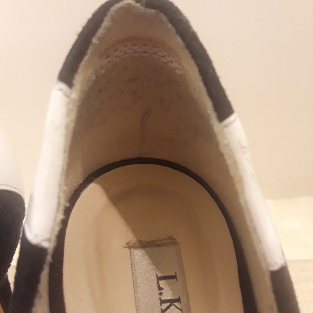 LK Bennet Black and White Leather Heels - Picture 11 of 15